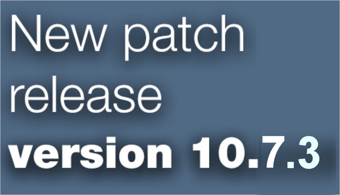 Open Inventor patch release 10.7.3 is available