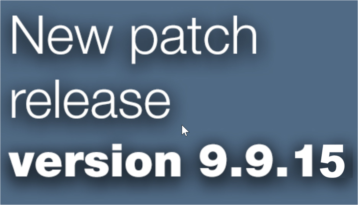 Open Inventor 9.9.15 patch release is available