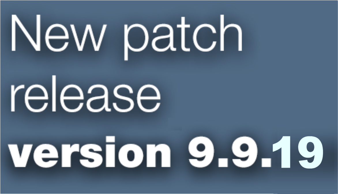 Open Inventor patch release 9.9.19 is available