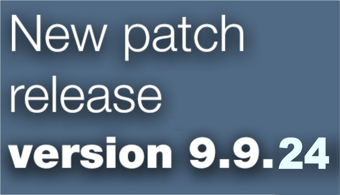 Open Inventor patch release 9.9.24 is available
