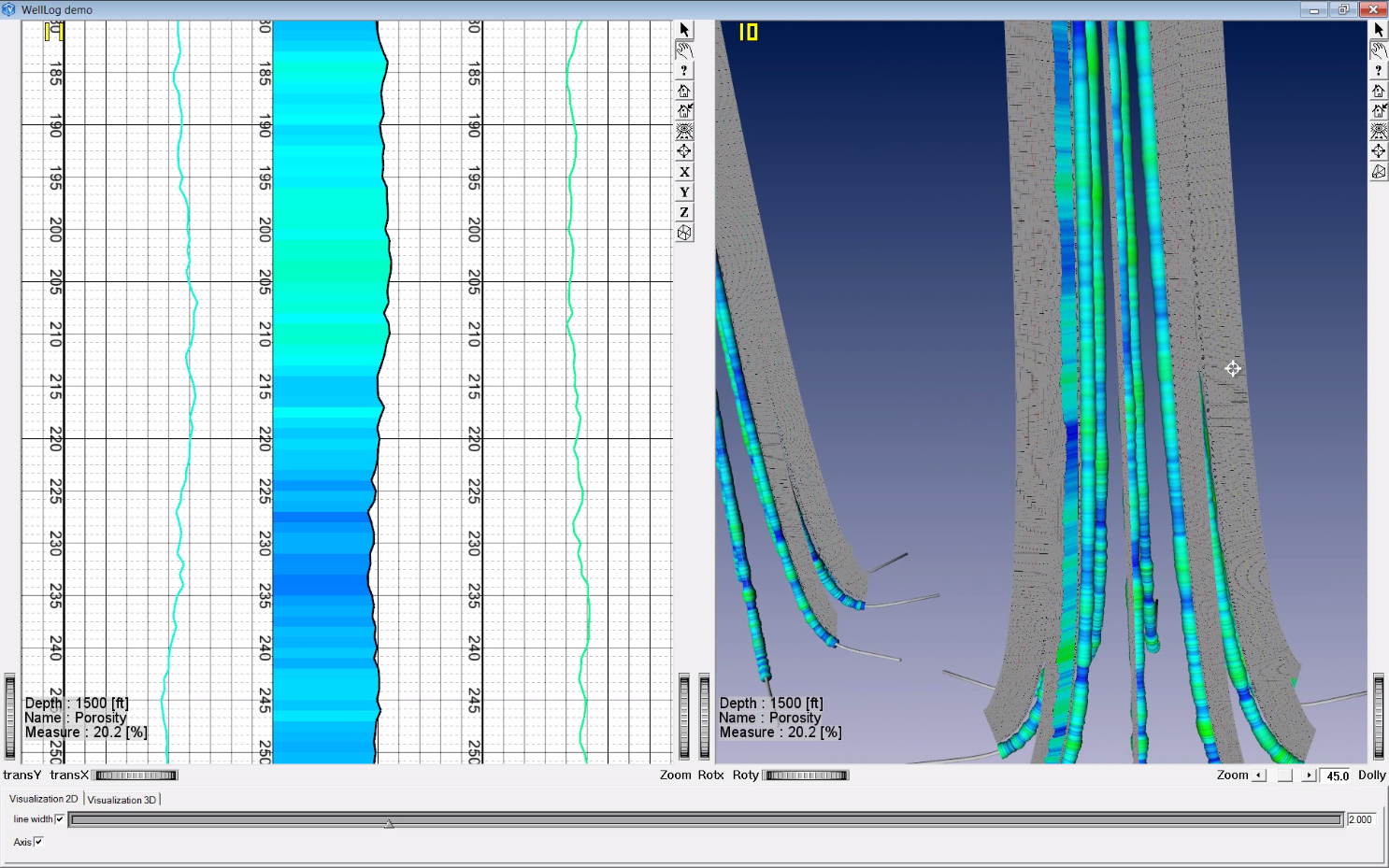 Well Log 2D
