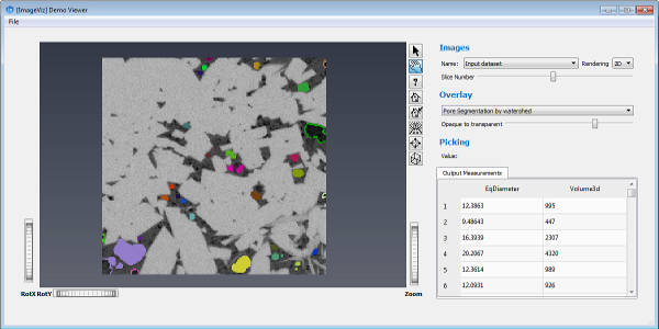 Digital rock pore analysis